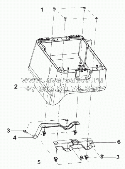 5103B-C0100 Средний ящик для мелких вещей