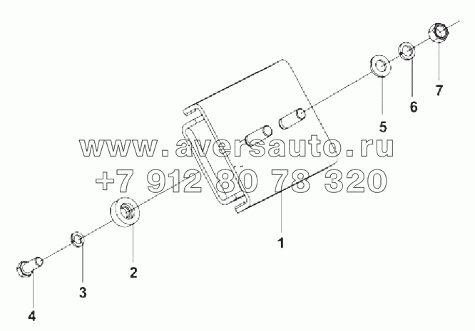 1001B-T0500 Передняя подвеска двигателя