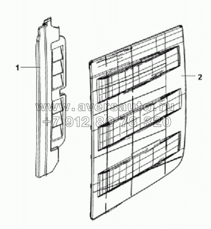 5403A-C0100 Левая вентиляционная накладка