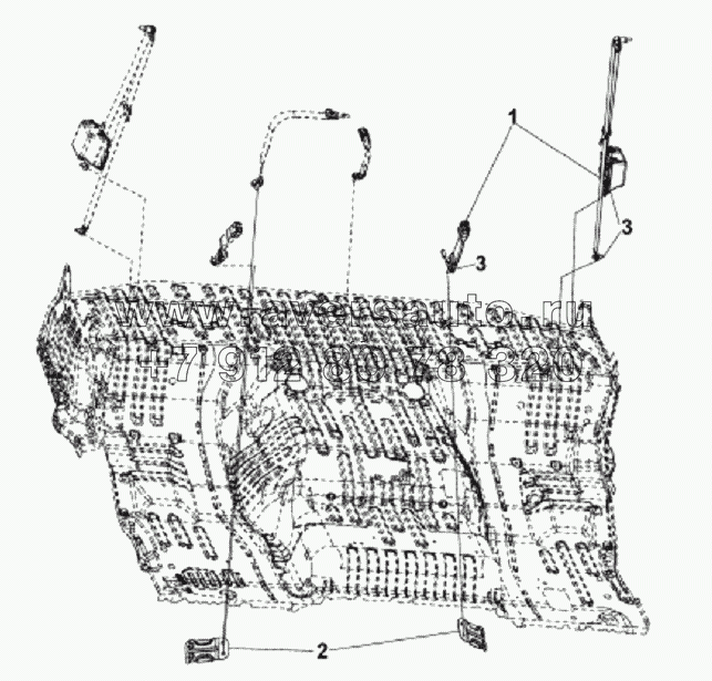 5810B-C0100 Ремень безопасности пассажира