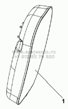 8201A-C0100 Наружное левое зеркало заднего вида