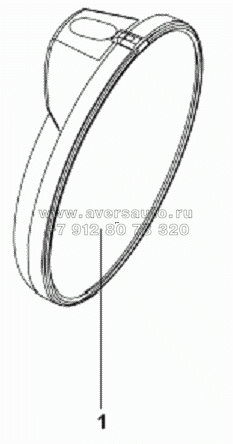 8219A-C0100 Зеркало нижнего обзора