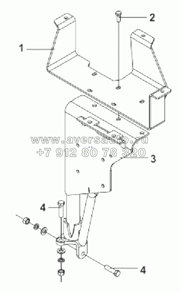 1311B-T0300 Крепление расширительного бачка