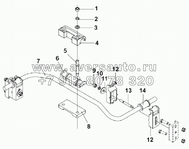 1001H-T1400 Вспомогательная подвеска двигателя