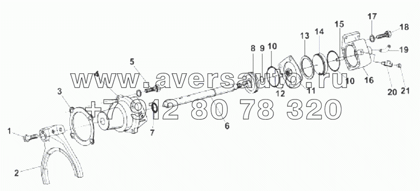 RT-11509G-13 Механизм переключения передач демультиплик