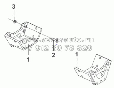 1001E-T2200 Кронштейн задней опоры двигателя