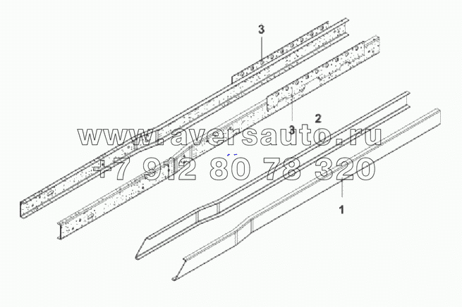 28ZX303 Лонжероны рамы