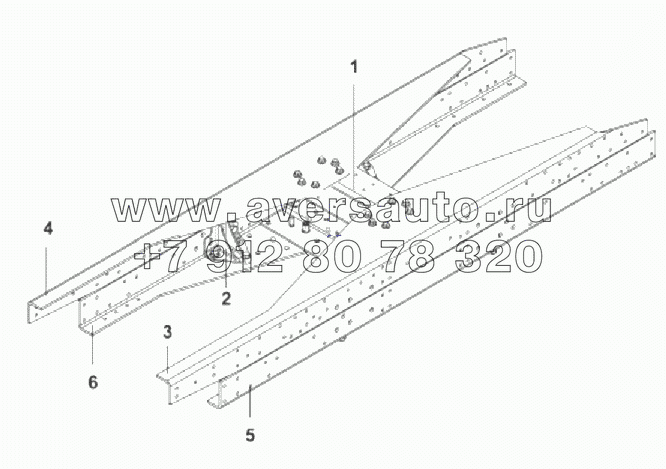 2801P-T2200 Поперечина балансирной подвески