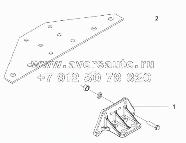 2904C-T1400 Кронштейн буфера отбоя