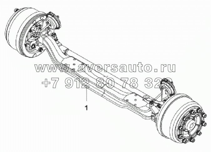 30ZAS01A-00005 Передний мост в сборе (с АБС)