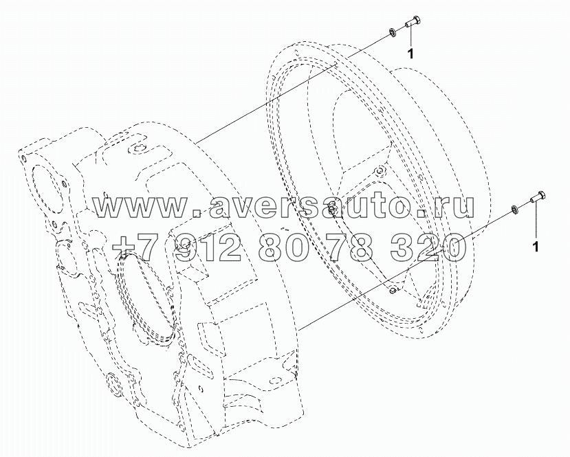 1601E-ZB3E0 Монтажный комплект корпуса сцепления