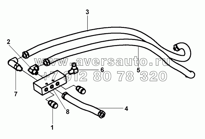 1700020-K20R0-08 Блок клапана типа одного H в сборе