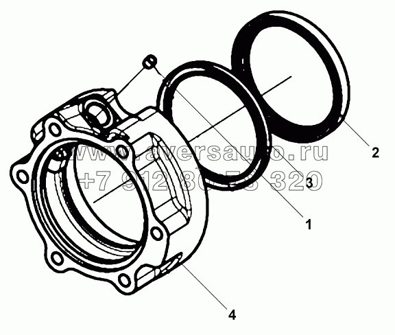 1700020-K20R0-12 Блок крышки заднего подшипника основного вала в сборе