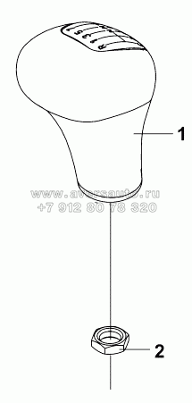 1703A-T0701 Рычаг переключения передач