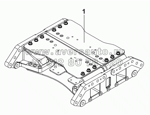 2801P-K2000 Комплект поперечины - балансировочная подвеска