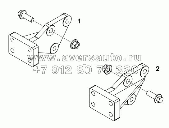 2806A-K21R0 Передний буксирный крюк