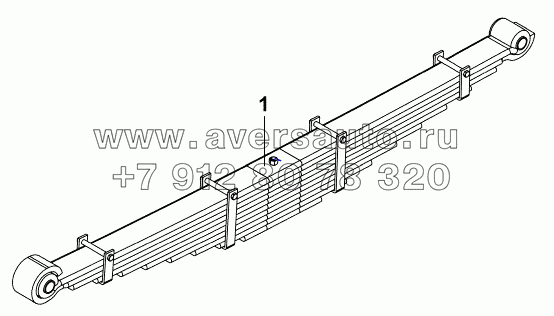 2912A-K2000 Передняя рессора