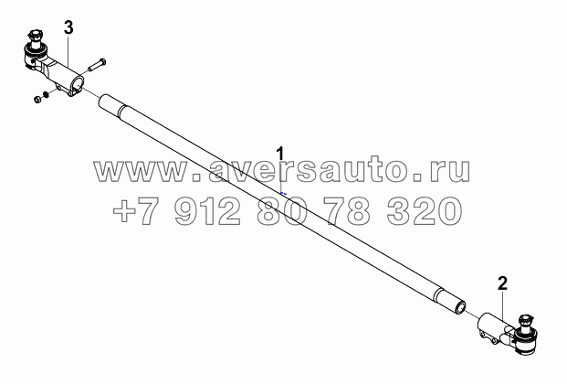 3303A4-ZB3 Элементы поворотной поперечной тяговой штанги