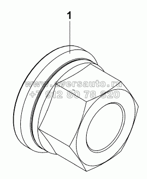 3104B4-ZB3 Компонент задней колёсной гайки