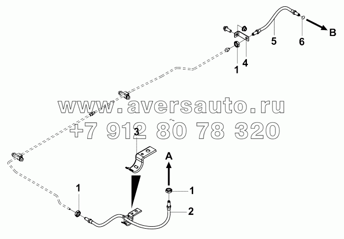 1606E-K21R0 Группа гибких труб сцепления - укомплектованная машина