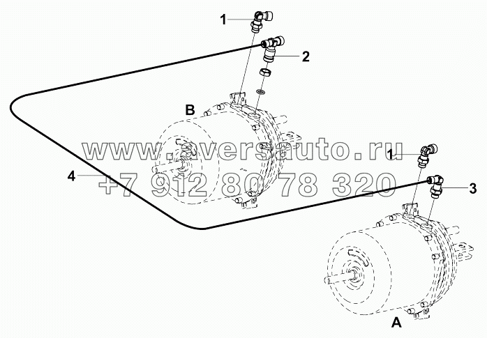 3506M-K21R0 Блок тормозного канала среднего моста