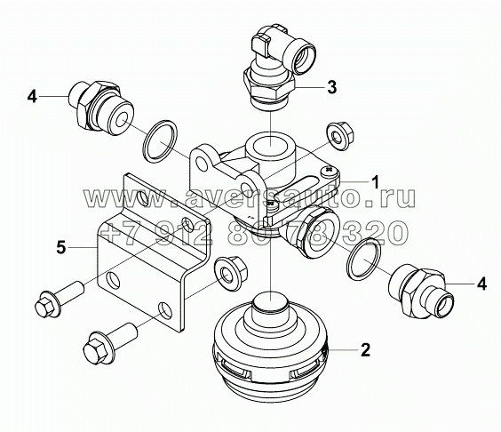 3533A-K21R1 Клапан быстрого растормаживания