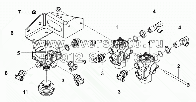 3550B-K21R0 Антиблокировочное оборудование ABS заднее