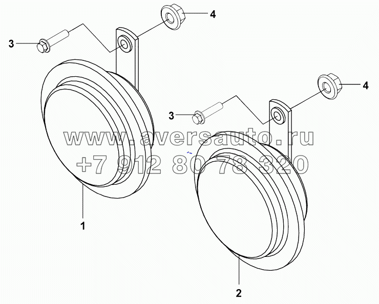 3721A6-ZD2A Копомент электрического гудка