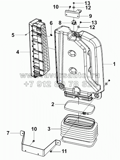 1109K-C0102 Воздухоподводящая труба кабины