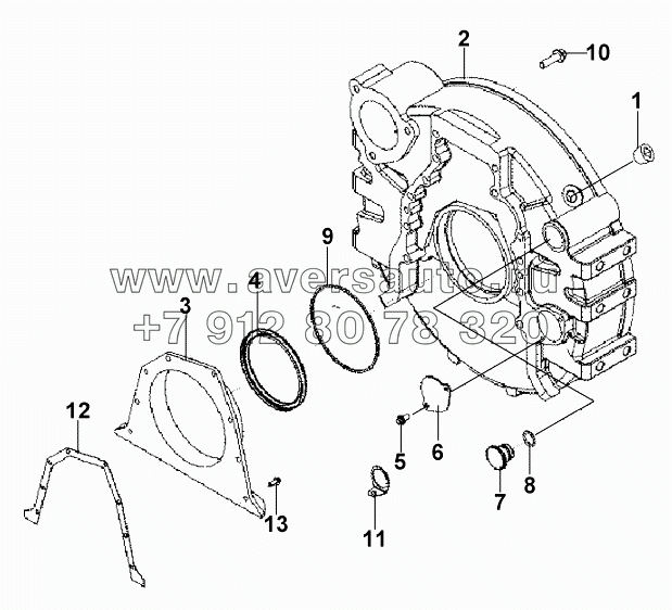 FH9690 Корпус маховика