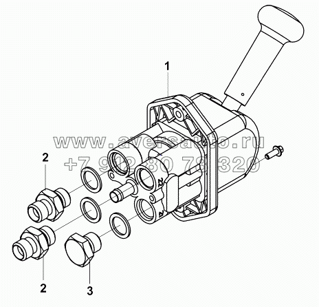 3517A-C0103 Комплект клапана газового тормоза