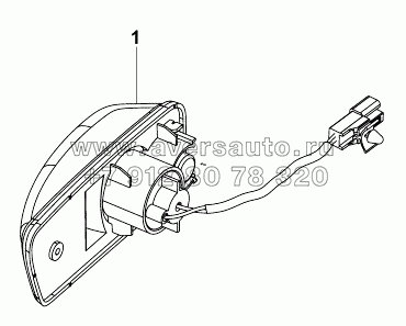 3726F-C0101 Боковой фонарь указателя поворота-правый