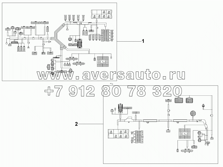 3724D-C01A8 Комплект жгута электропроводов кабины водителя