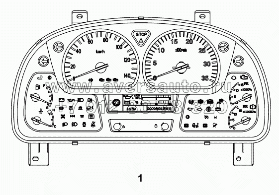 3800A-C1263 Блок комбинированного прибора