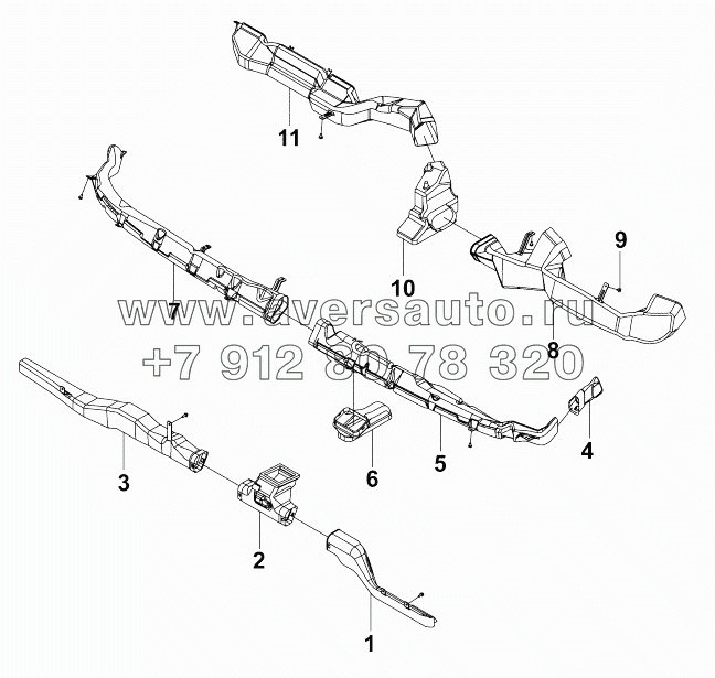 8102A-C0101 Трубопроводы отопителя