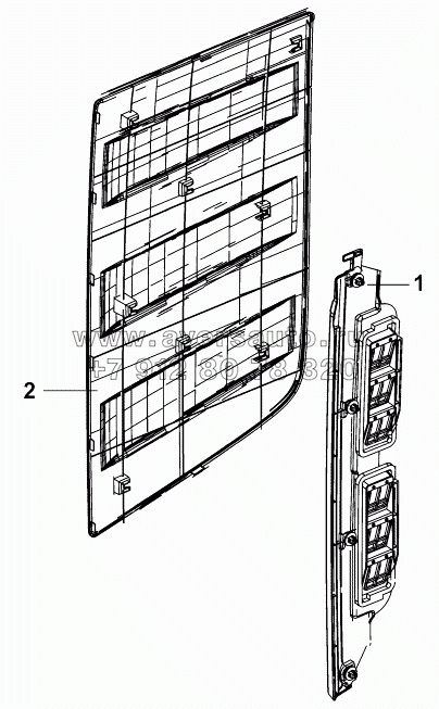 5403B-C0100 Блок окна правой стенки