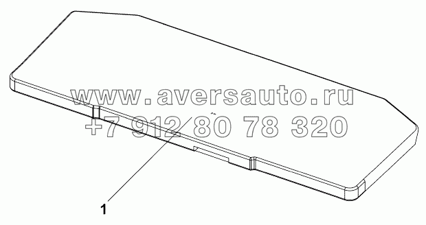 7600A-C0100 Блок плацкартного спального места