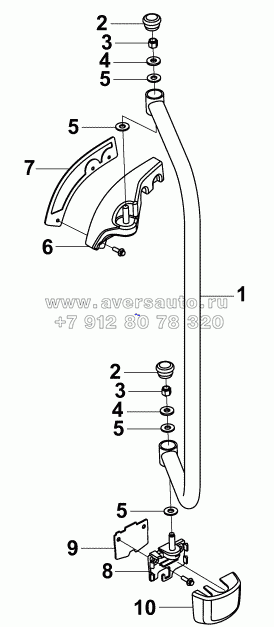 8201C-C0105 Монтажная группа наружного зеркала заднего вида на стороне водителя