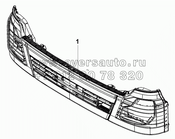 11880600 Технологический блок бампера