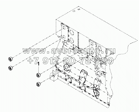 BB9127 Охлаждающий трубопровод блока цилиндров
