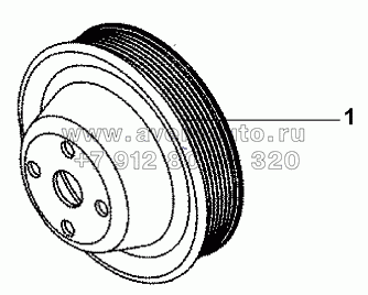 PA9001 Блок ременного шкива привода агрегатов