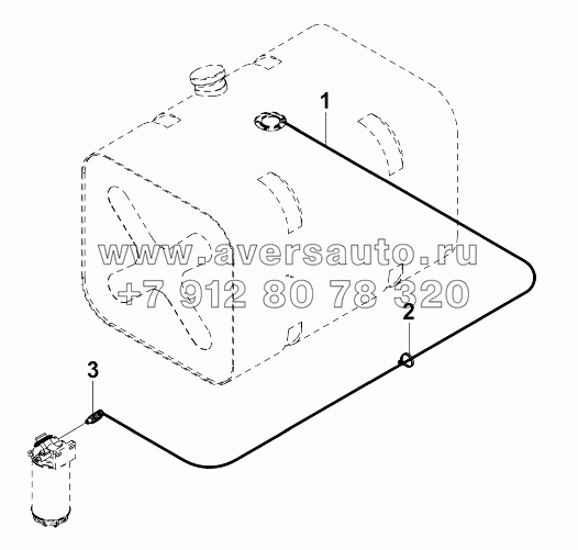 1104A-K21R0 Питающие топливопроводы автомобиля и основного топливного бака