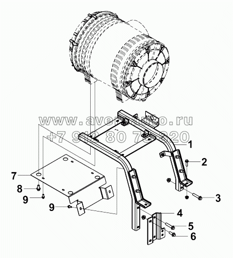 1109B-K21R0 Монтажный комплект воздушного фильтра