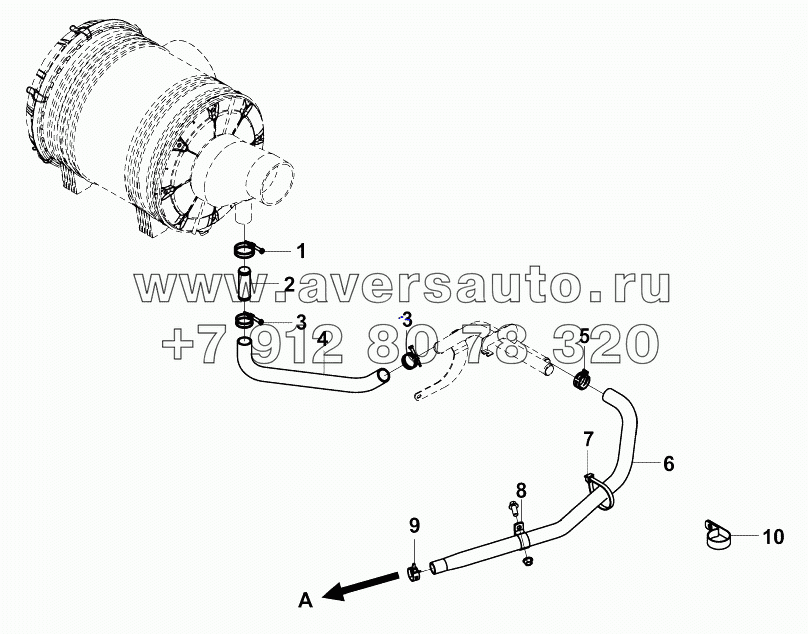 1109L-K20K0 Впускная труба воздушного компрессора