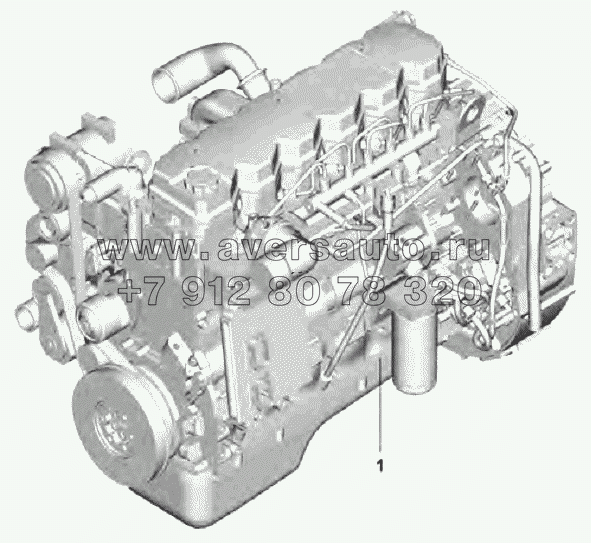 ISLe340 40 Engine assembly (with air conditioning)