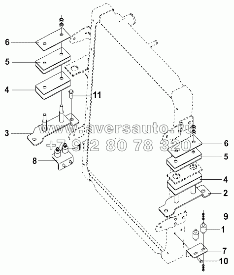Fitting Parts Group Of Radiator