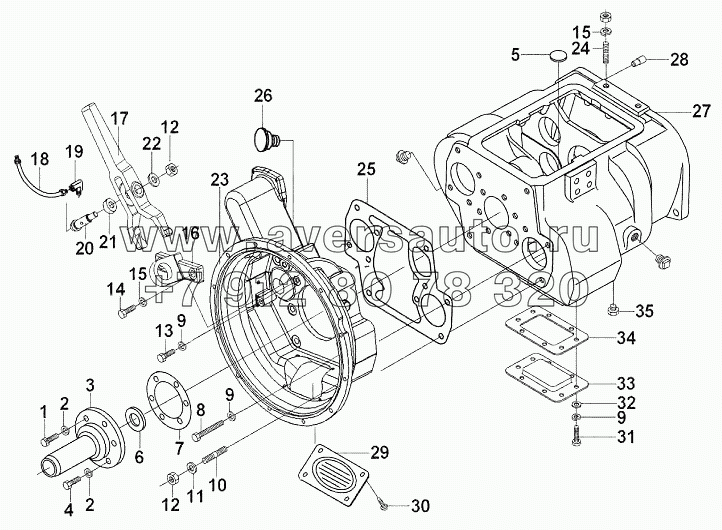 Transmission And Clutch Housing Assembly Group