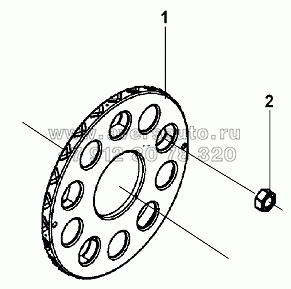 Front Wheel Nut And Step Ring Group