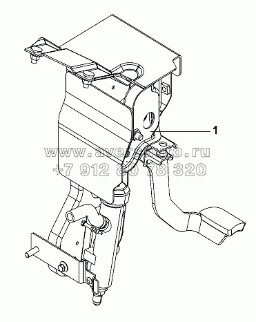 Clutch pedal craft sub-assembly