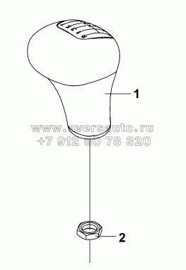1703A-T0900 Рычаг переключения передач